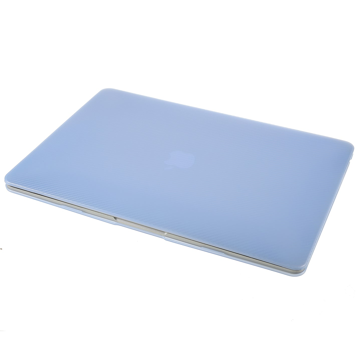 Carbon Fiber Texture Laptop Case Full Protection PC Shell for MacBook Air 13.3-inch (A1369/A1466) - Baby Blue
