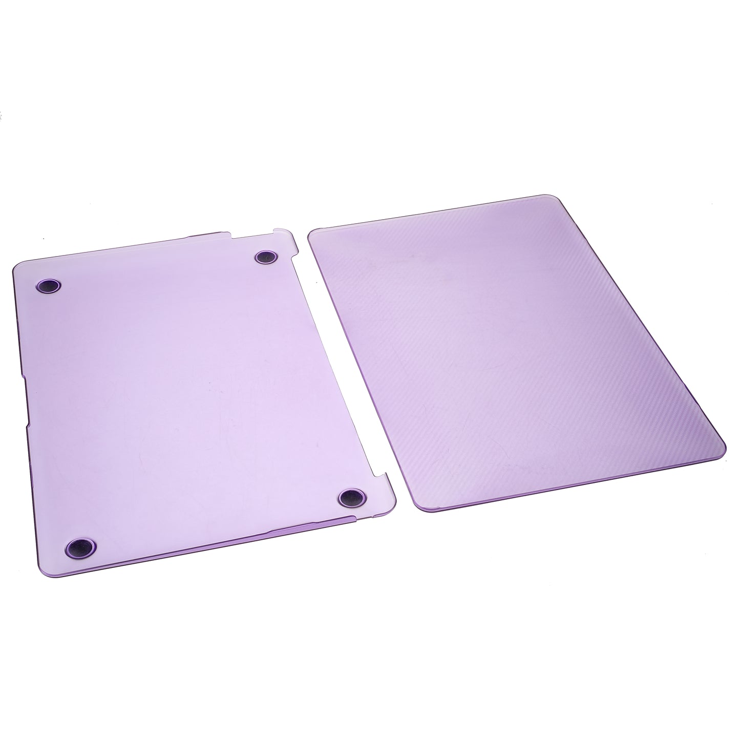 Carbon Fiber Texture PC Notebook Cover Laptop Case for MacBook Pro 13-inch A1708/A1706/A1989/A2159/A2251/A2289/A2338 - Purple