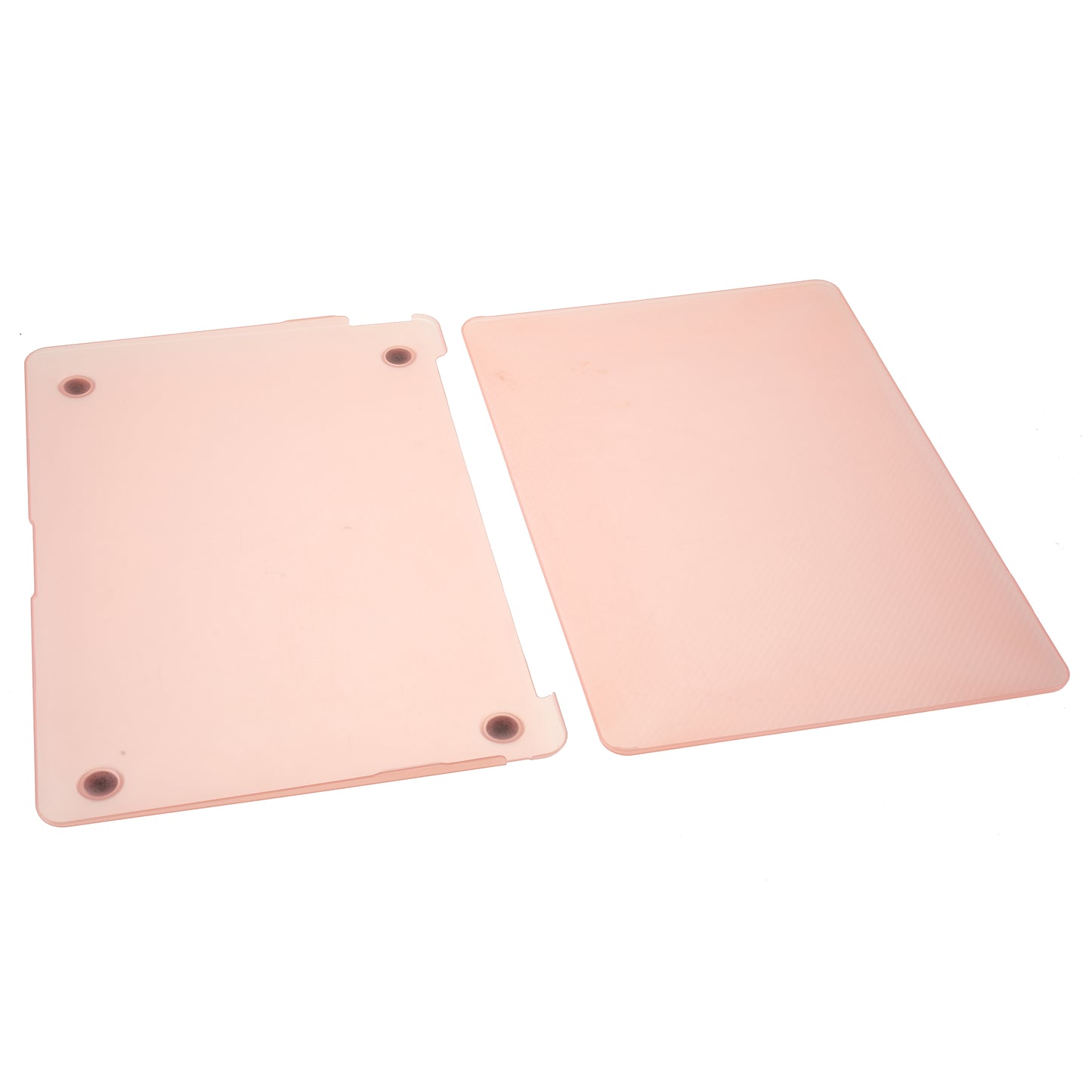 Carbon Fiber Texture Front and Back PC Laptop Protector Case for MacBook Air 13.3-inch with Retina Display A2179 (2020)/A1932/A2337 - Pink