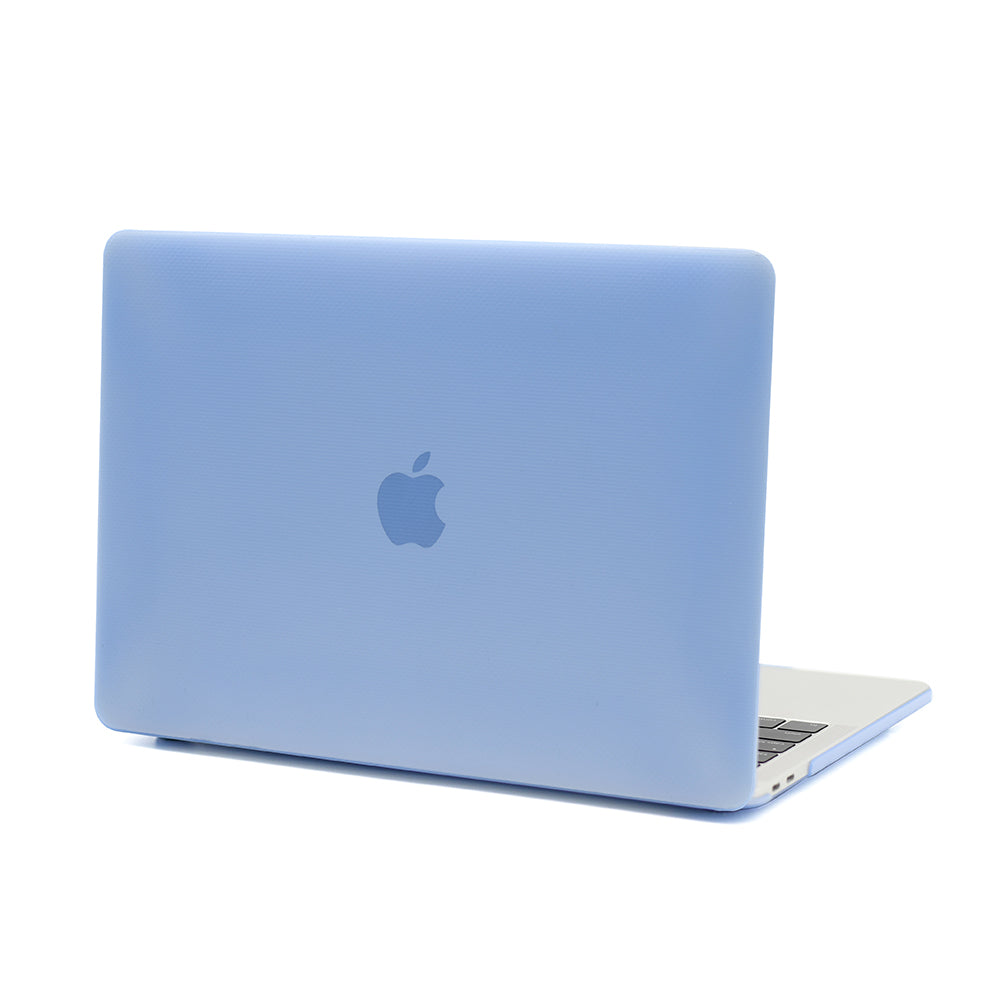 Dots Pattern PC Shell Front and Back Slim Laptop Protective Case for MacBook Air 13.3-inch (A1369/A1466) - Baby Blue