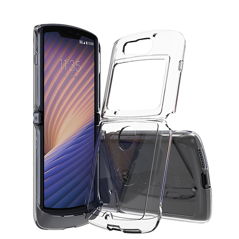 IMAK UX-9 Series for Motorola Razr 5G Anti-drop Soft TPU Acrylic Hybrid Case - Transparent