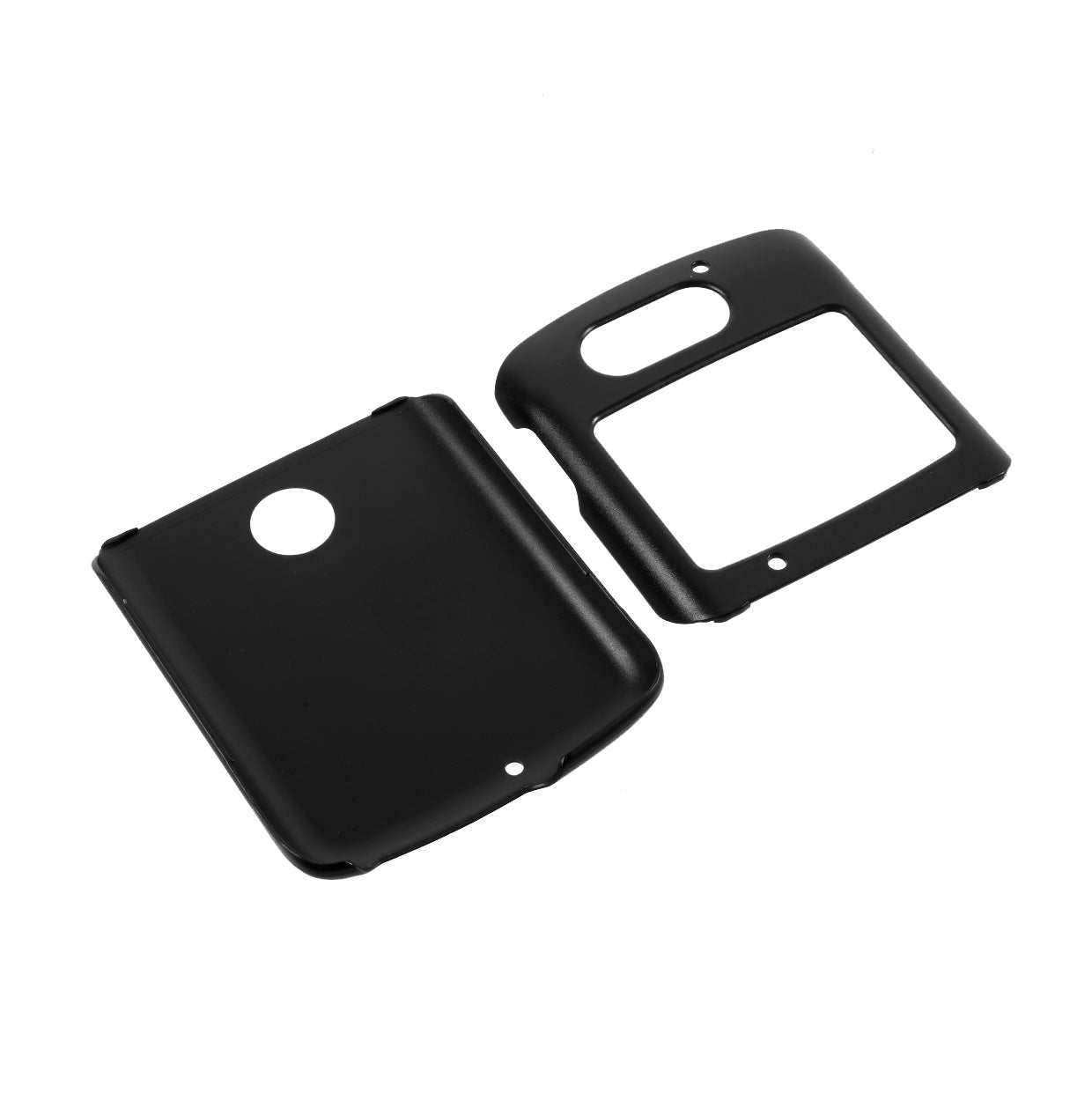 Rubberized Hard Plastic Phone Protective Case for Motorola Razr 5G - Black