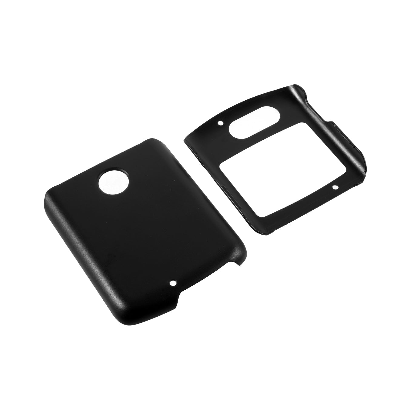 Rubberized Hard Plastic Phone Protective Case for Motorola Razr 5G - Black