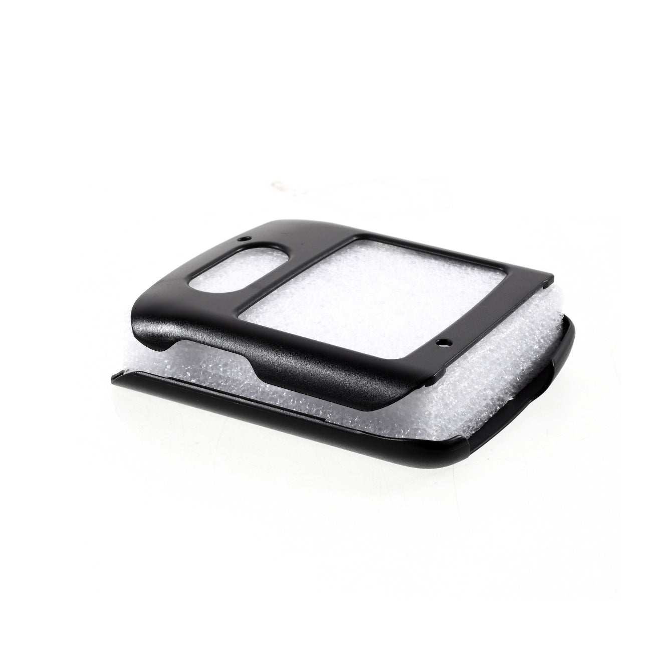 Rubberized Hard Plastic Phone Protective Case for Motorola Razr 5G - Black