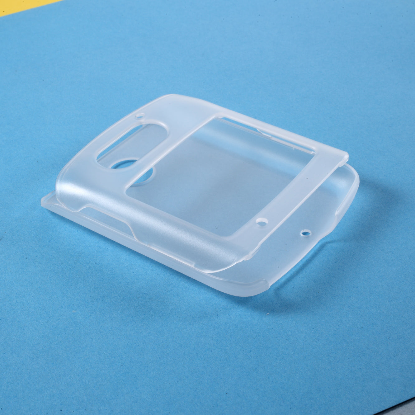 Rubberized Hard Plastic Phone Protective Case for Motorola Razr 5G - Transparent