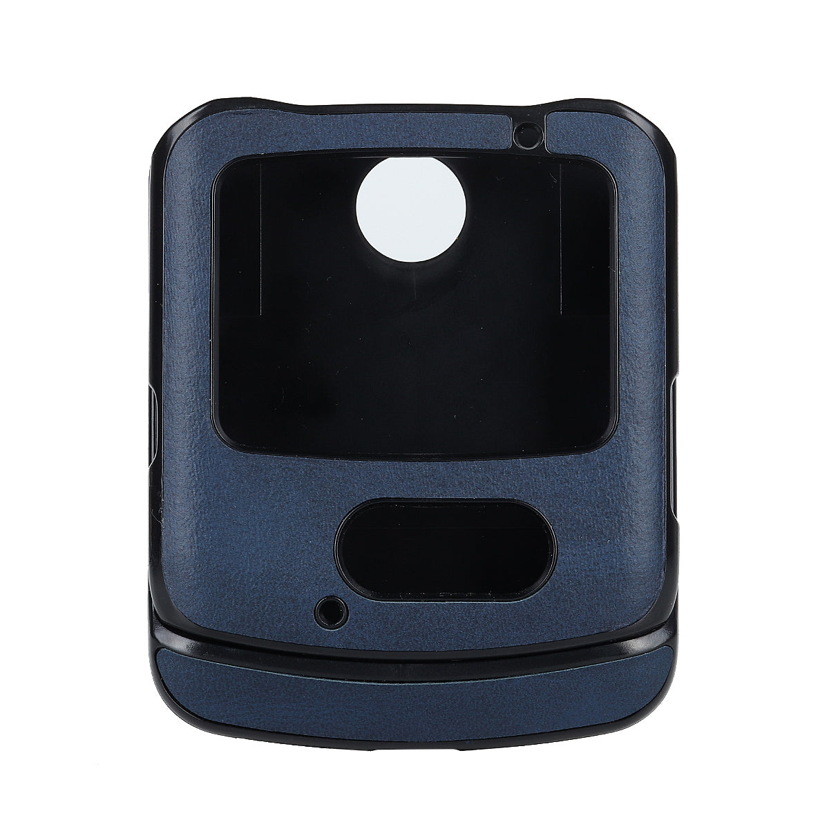 Leather Coated PC Phone Case for Motorola Razr 5G - Blue