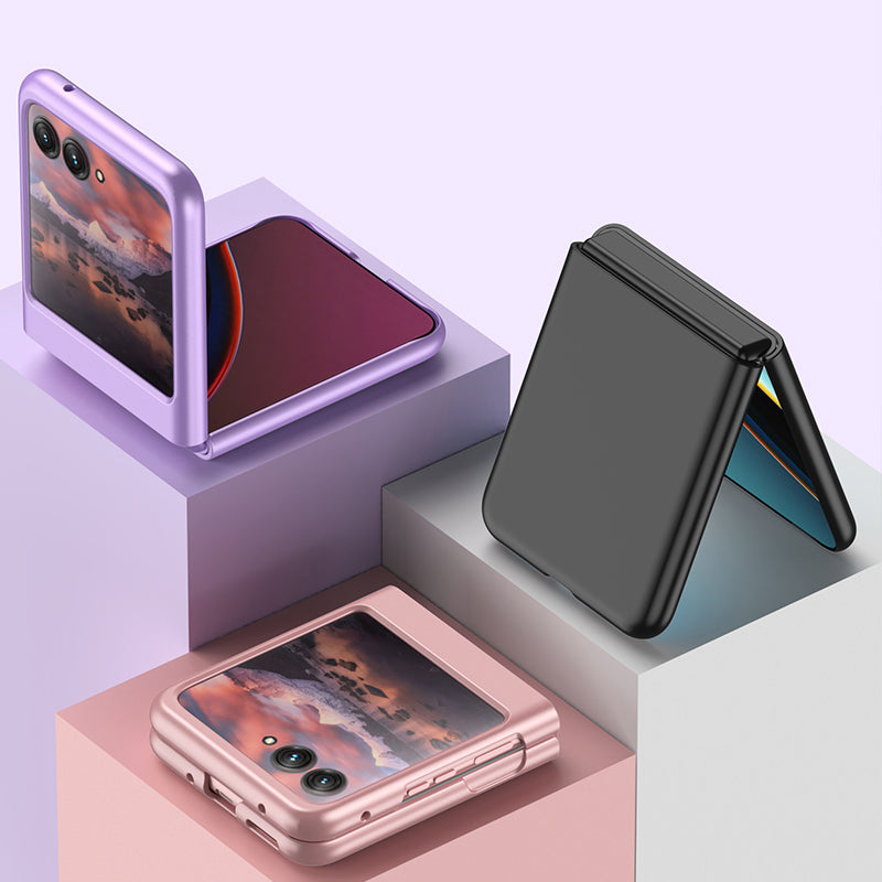 Uniqkart for Motorola Razr 40 Ultra 5G Skin-touch PC Phone Case Ultra Slim Protective Phone Cover - Purple