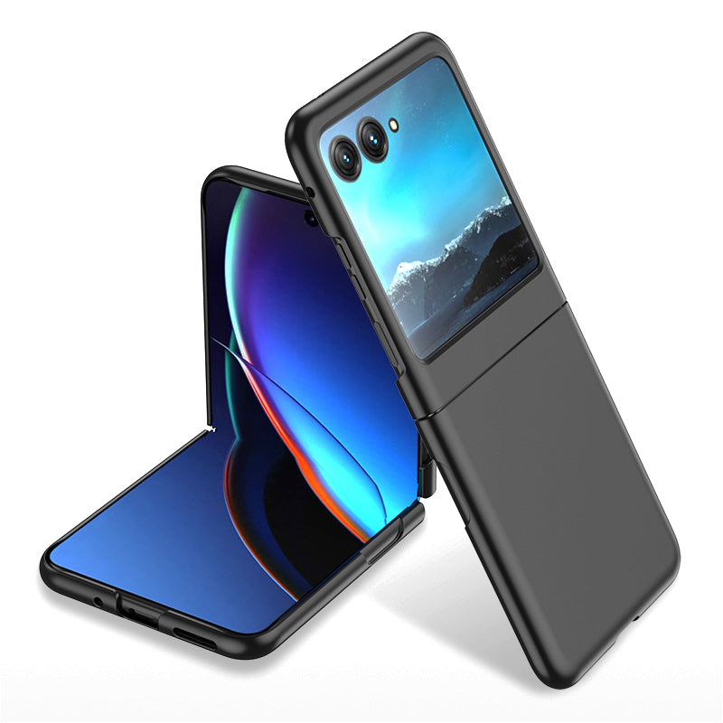 Uniqkart for Motorola Razr 40 Ultra 5G Skin-touch PC Phone Case Ultra Slim Protective Phone Cover - Black