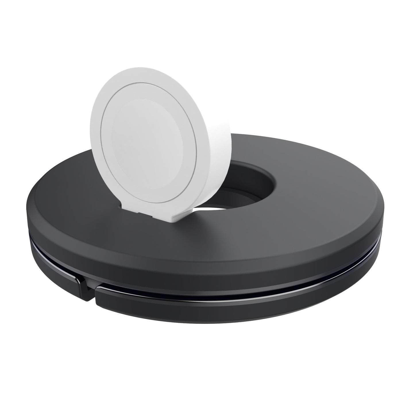 Type-C Smart Watch Charging Stand Holder Desktop Cable Winder Charger Cradle for Apple Watch Series - Black