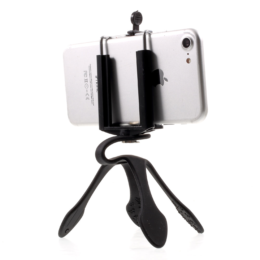 Universal Octopus Shape Smartphone GroPro Mount for iPhone Samsung GoPro, Clamp Width: 5-8.5cm - Black