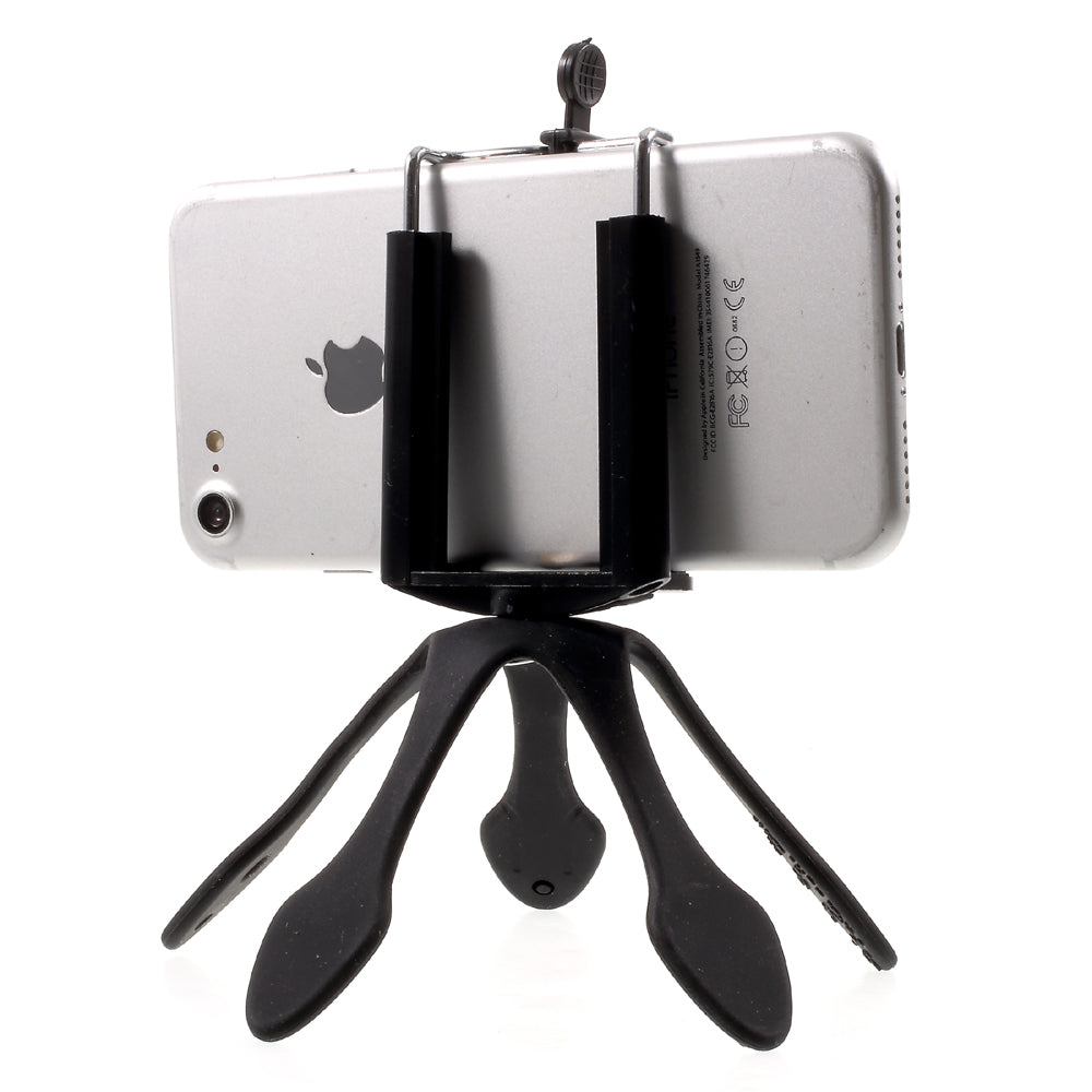 Universal Octopus Shape Smartphone GroPro Mount for iPhone Samsung GoPro, Clamp Width: 5-8.5cm - Black