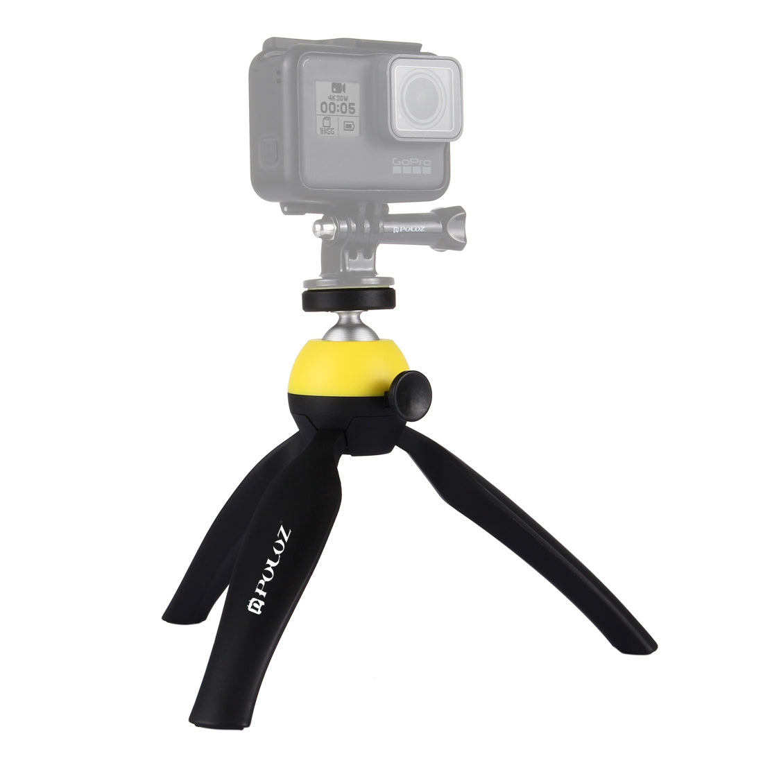 PULUZ PU365 Mini Camera Phone Tripod with Phone Clip - Yellow