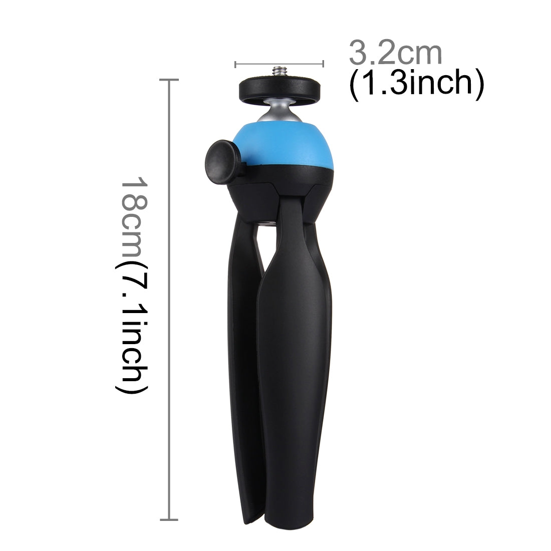 PULUZ PU365 Mini Camera Phone Tripod with Phone Clip - Blue