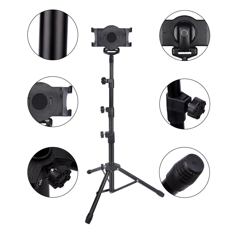Upgraded Foldable Tablet Tripod Retractable Desktop Stand Tripod for 7~10.5-inch Tablet