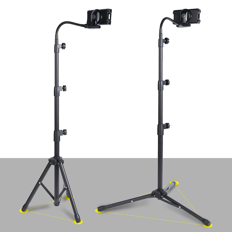 Phone/Tablet Gooseneck Holder 360° Rotation Height Adjustable Floor Tripod Stand for Selfie Live Broadcast