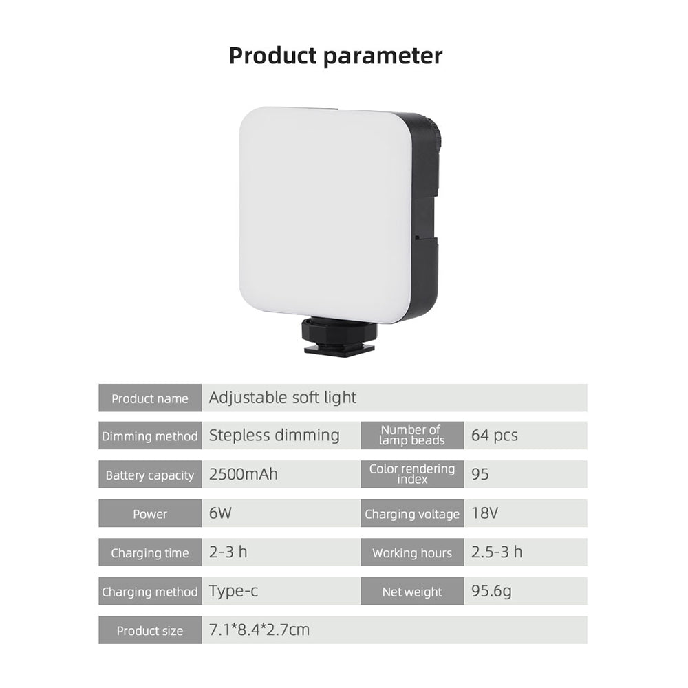 Desktop Tripod Adjustable Fill Light Phone Holder with Remote Shutter Controller Vlog Shooting Kit