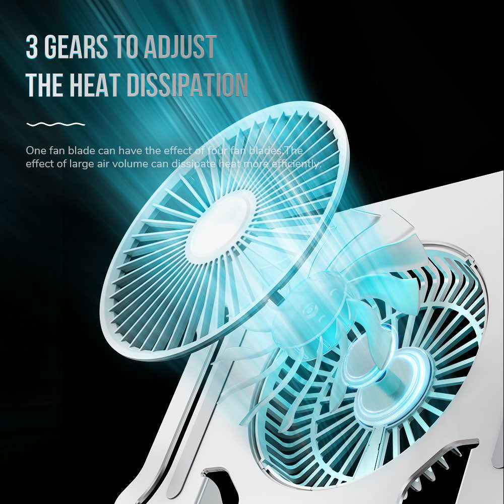 BJ01-05 Laptop Cooling Fan Base Radiator Desktop Adjustable Notebook Holder Cooler Stand