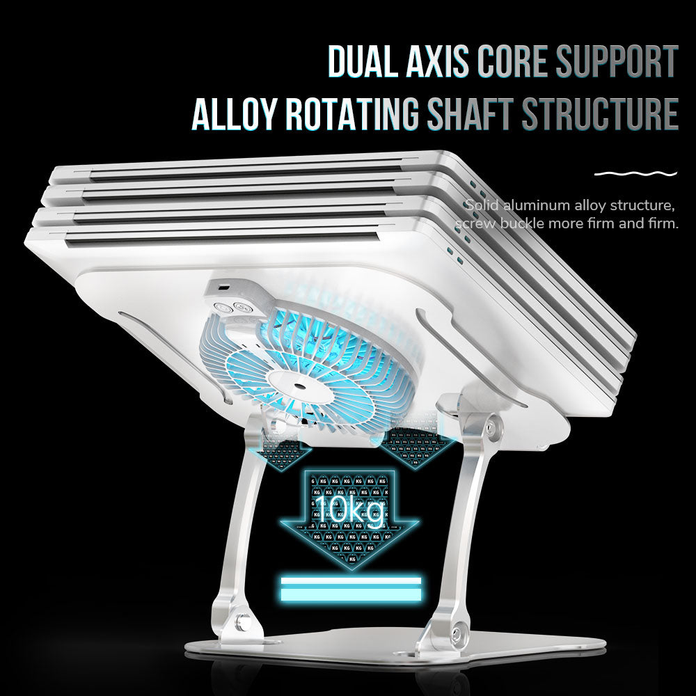 BJ01-05 Laptop Cooling Fan Base Radiator Desktop Adjustable Notebook Holder Cooler Stand