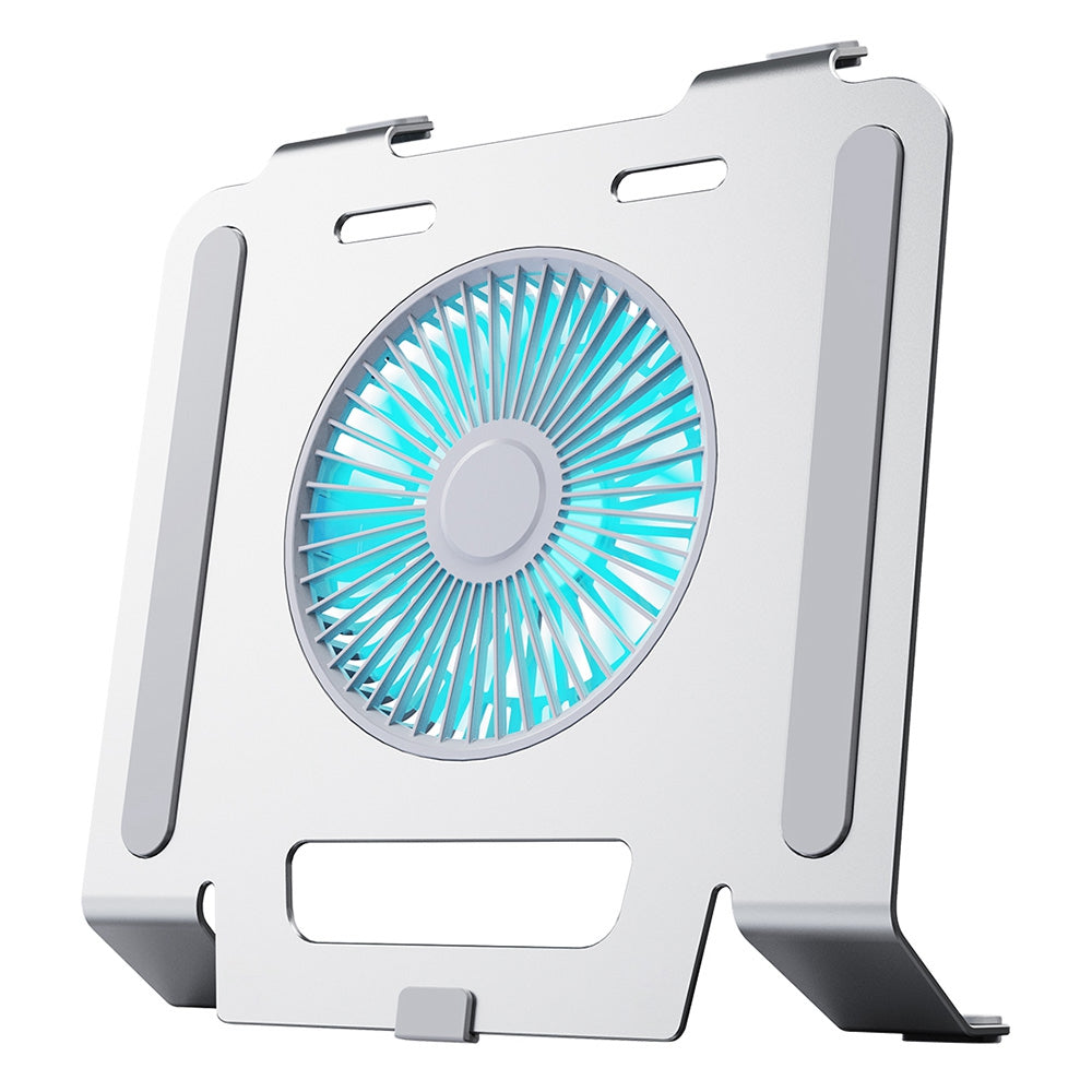 Aluminum Alloy Laptop Cooling Stand Radiator Notebook Cooler Summer Desktop Cooling Fan - Silver