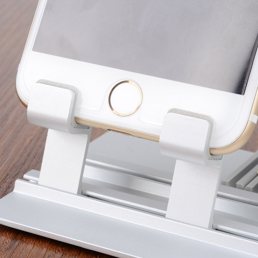 DIY Multifunctional Desktop Charging Cradle Stand Holder for Apple Watch, iPhone iPad Etc. - Silver Color