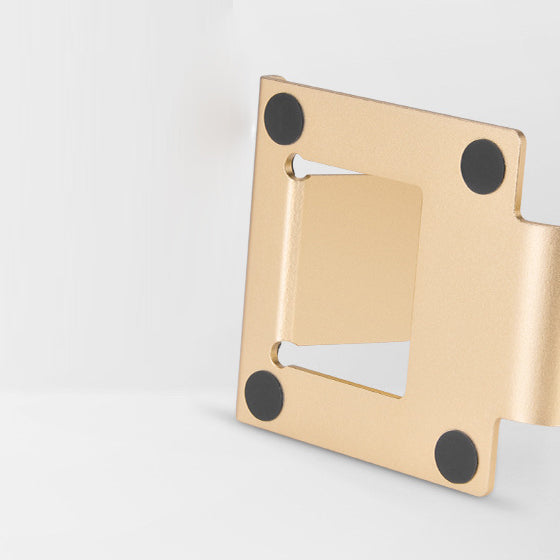 WJS-5 Aluminum Alloy Desktop Charging Stand Mount Holder for Apple Watch iPhone - Gold Color