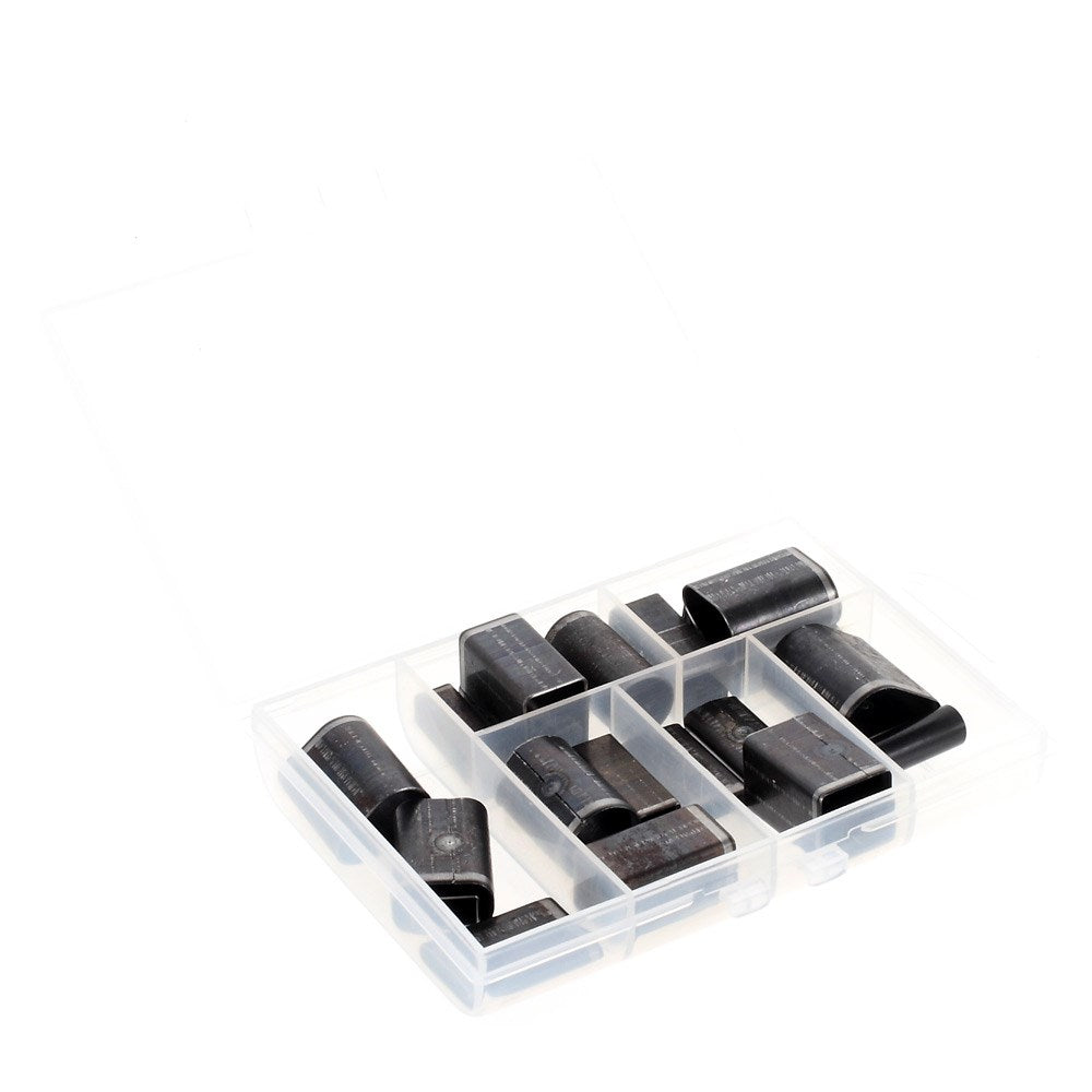 19Pcs/Set Manual Phone Leather Case Opening Hole Punch Metal Tool with Hammer