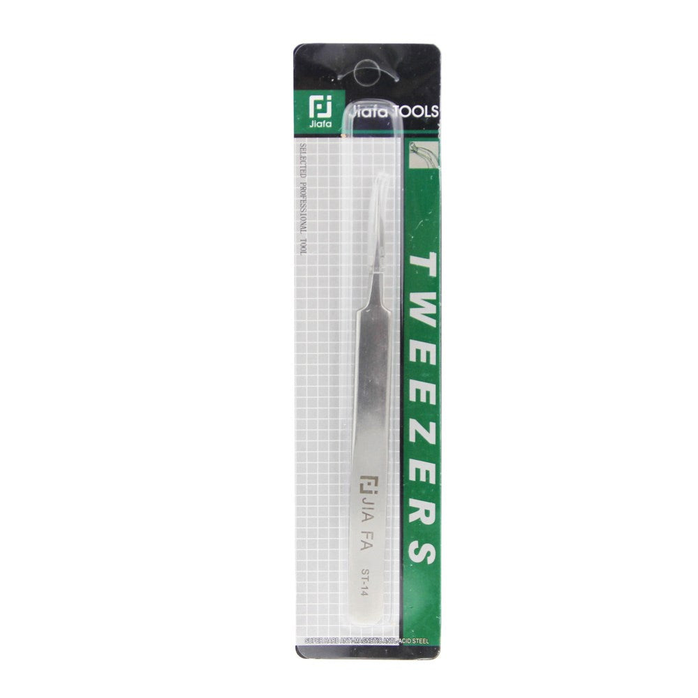 ST-14 High Strength Stainless Steel Straight Tweezers Point Tipped