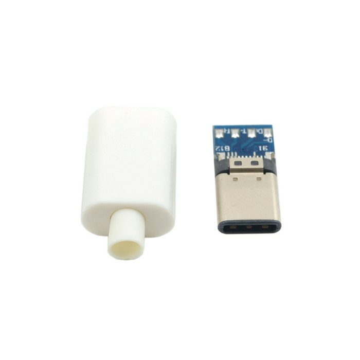 5pcs USB 3.1 Type C Male Connector SMT Type Attached with PC Board