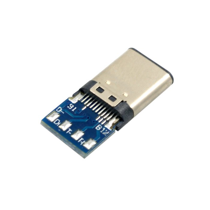 5pcs USB 3.1 Type C Male Connector SMT Type Attached with PC Board