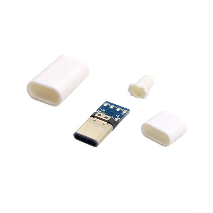 USB 3.1 Type-C Male Connector SMT Type Attached with PC Board