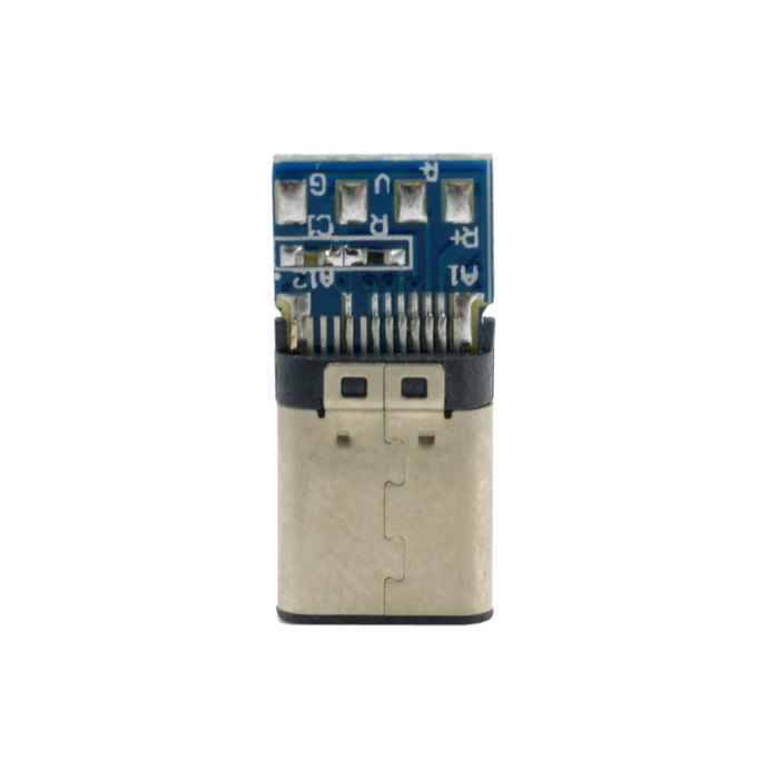 USB 3.1 Type-C Male Connector SMT Type Attached with PC Board