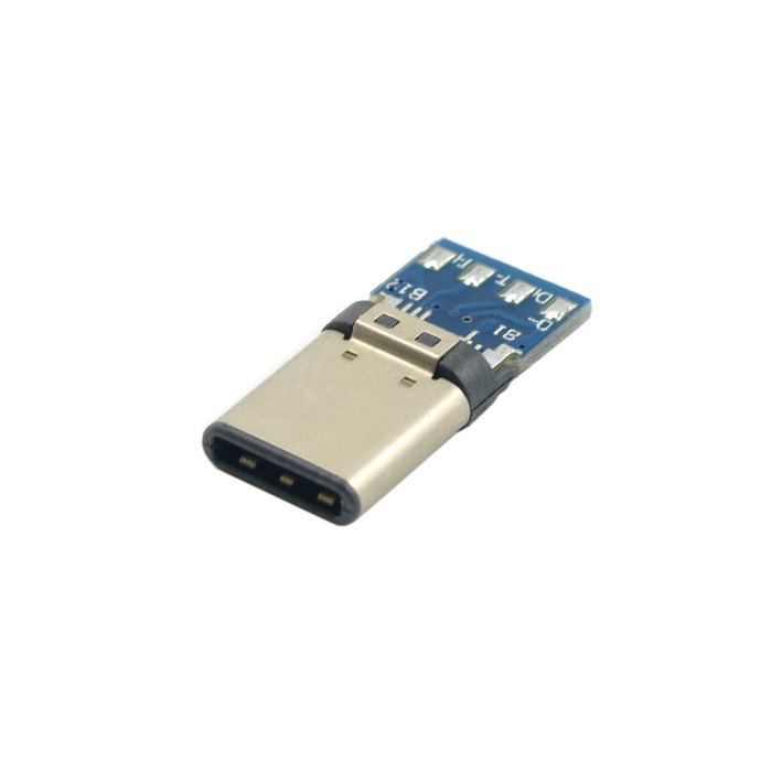 USB 3.1 Type-C Male Connector SMT Type Attached with PC Board
