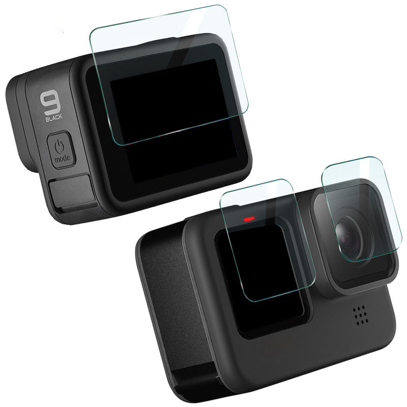 IMAK A Set of Front+Back Screen Protector with Camera Lens Film for GoPro Hero9 Tempered Glass Film