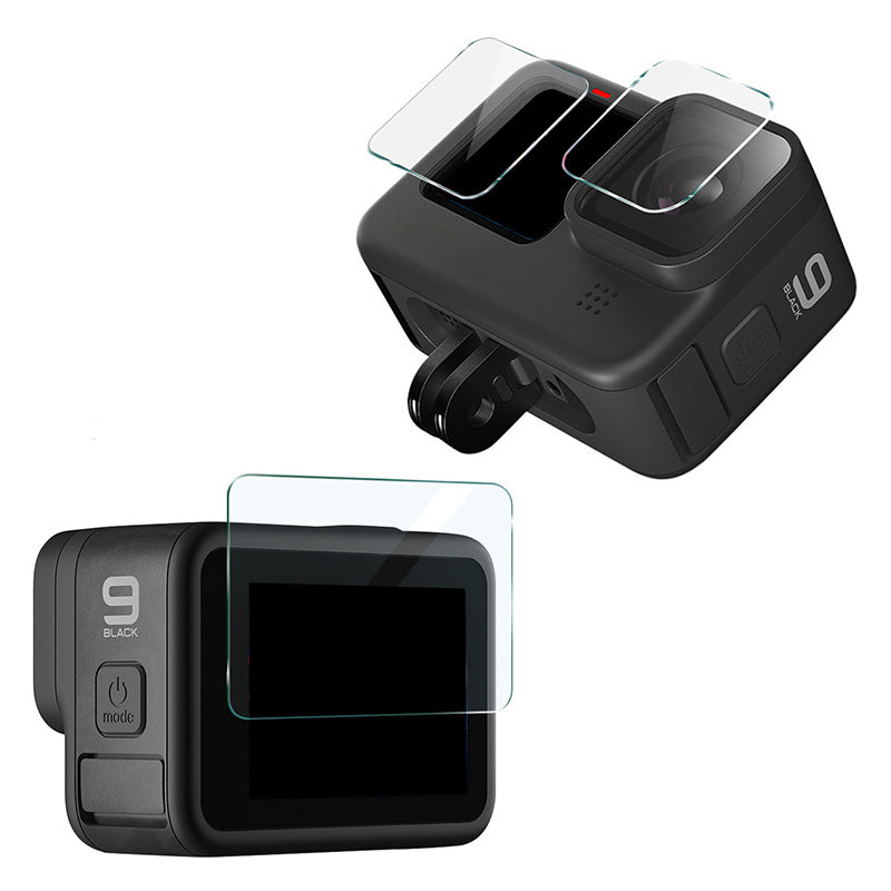 IMAK A Set of Front+Back Screen Protector with Camera Lens Film for GoPro Hero9 Tempered Glass Film