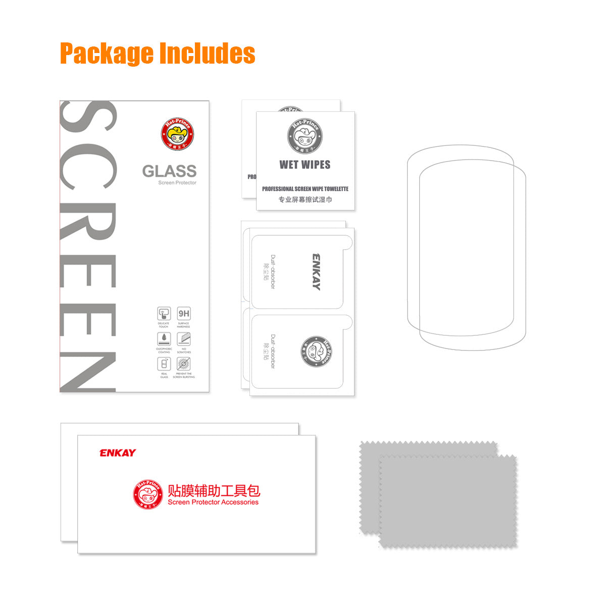 2Pcs / Set for Garmin Edge Explore 2 Cycle Computer Tempered Glass Screen Protector 2.5D Arc Edge 0.26mm 9H Anti-explosion Film