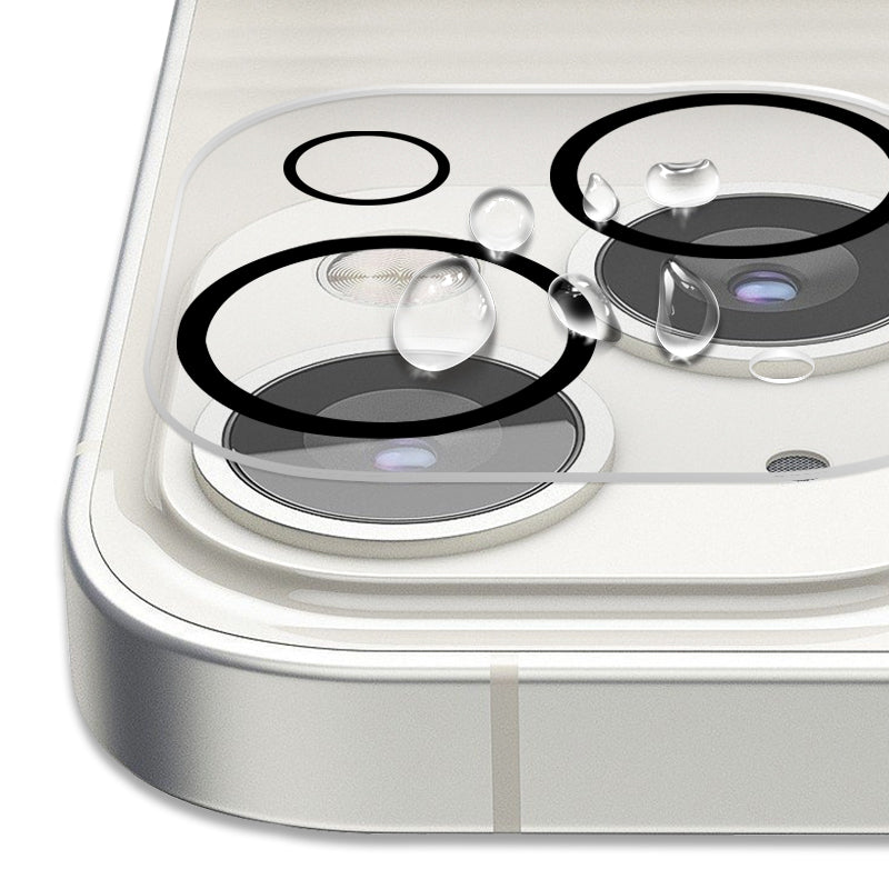 MOCOLO Camera Lens Protector for iPhone 15 , Silk Printing HD Tempered Glass Lens Film with Night Circle