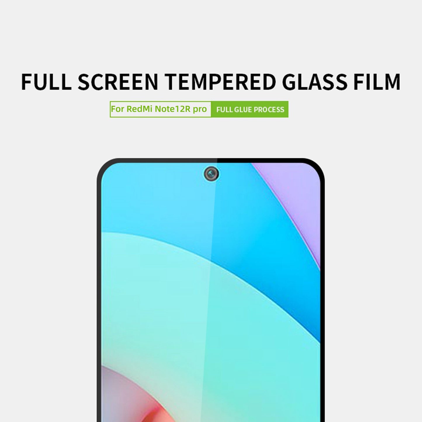 PINWUYO For Xiaomi Redmi Note 12R Pro 5G JK Tempered Glass Film Series-2 Full Cover High Aluminum-silicon Glass Phone Screen Protector