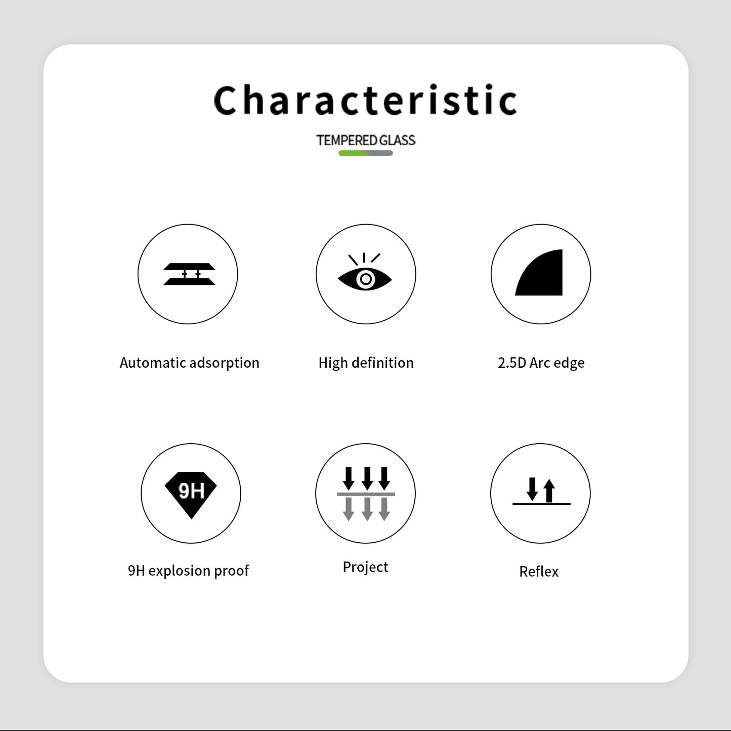 Uniqkart Tempered Glass Film Series-1 for iPhone 15 Full Screen Protector Full Glue High Aluminum-silicon Glass Film