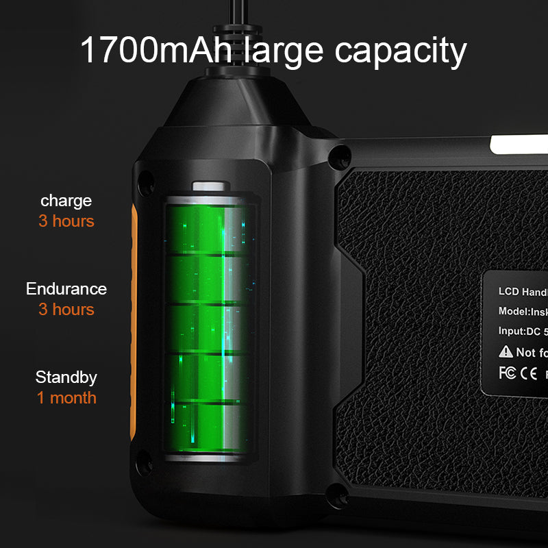 INSKAM113 8mm Industrial Endoscope 1080P Dual Lens HD Digital Borescope Camera 4.3-inch Display Screen with 1M Semi-Rigid Cable - Blue