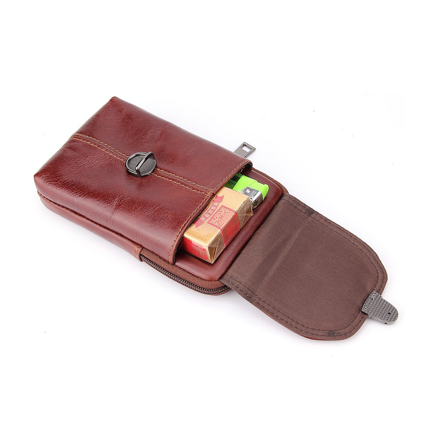 Uniqkart for 6.3-inch Phone Crazy Horse Texture Cowhide Leather Vertical Holster Pouch Bag - Style 003