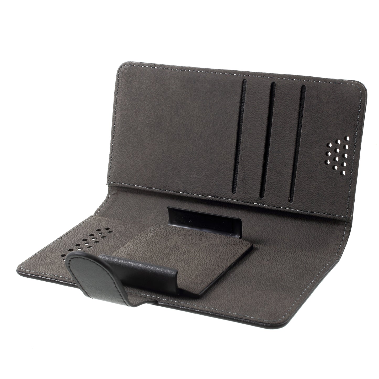 Universal Wallet PU Leather Mobile Case for Motorola Moto G / LG K3 (2017) etc, Width: 55-70mm