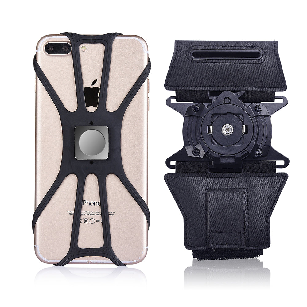 Universal Flexible Octopus Magnetic Armband Case Jogging Running Phone Case for iPhone Samsung Huawei