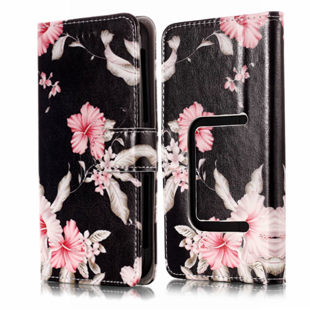 Azalea Flower - Universal Pattern Printing Leather Wallet Mobile Phone Case for iPhone 8/LG K3 (2017)