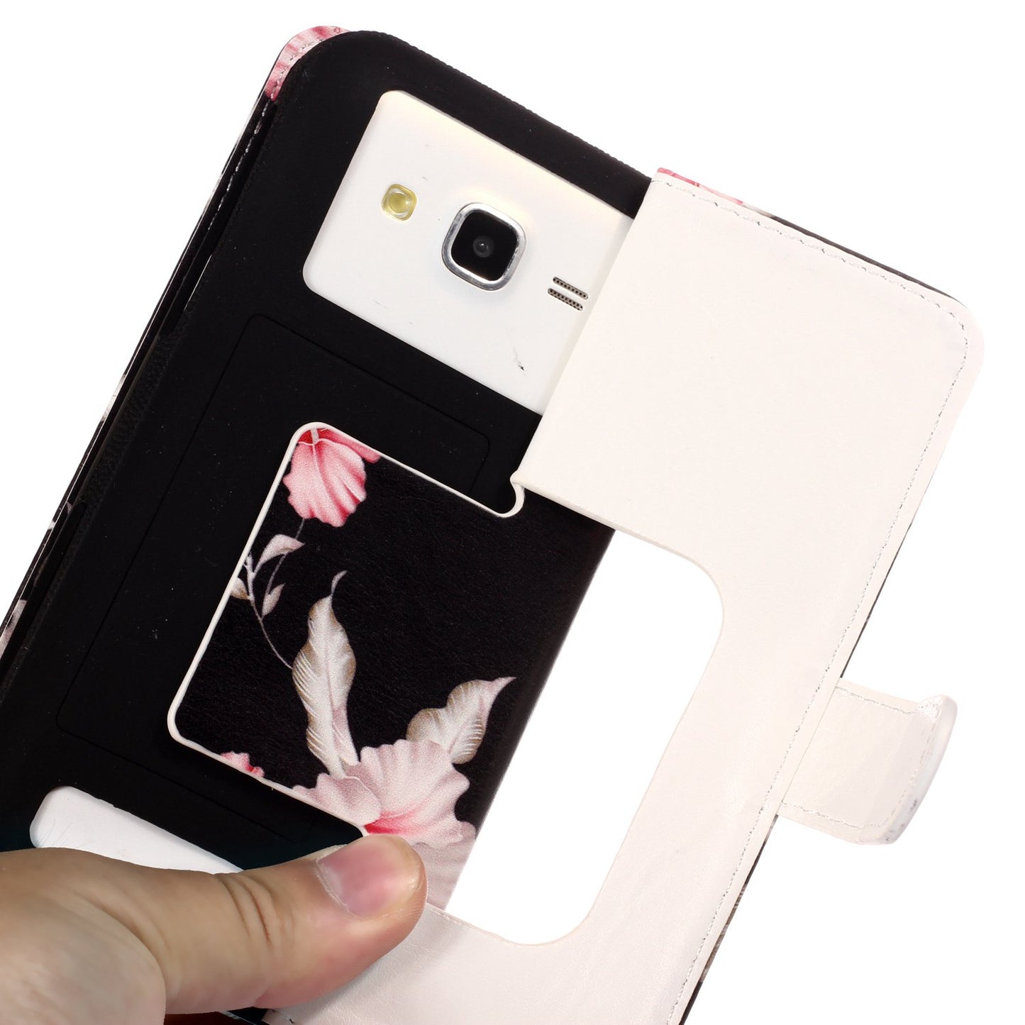 Azalea Flower - Universal Pattern Printing Leather Wallet Mobile Phone Case for iPhone 8/LG K3 (2017)