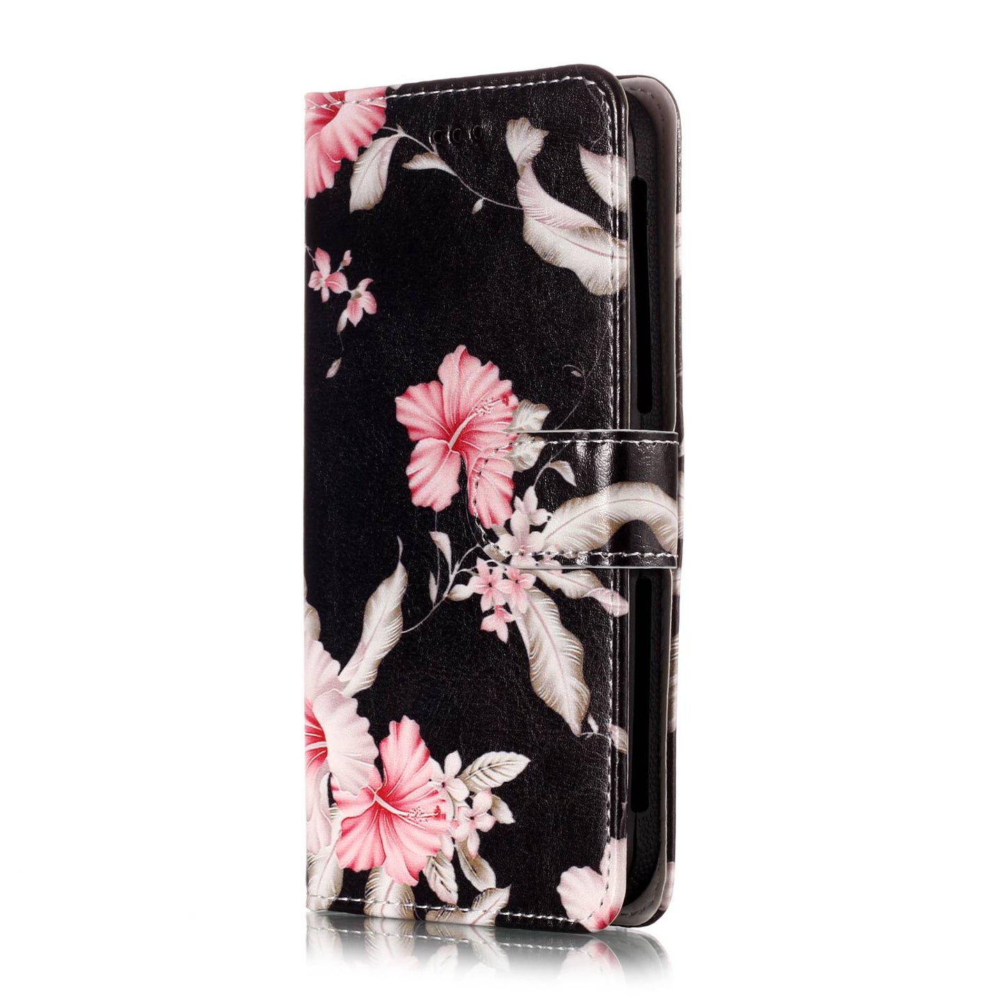 Azalea Flower - Universal Pattern Printing Leather Wallet Mobile Phone Case for iPhone 8/LG K3 (2017)
