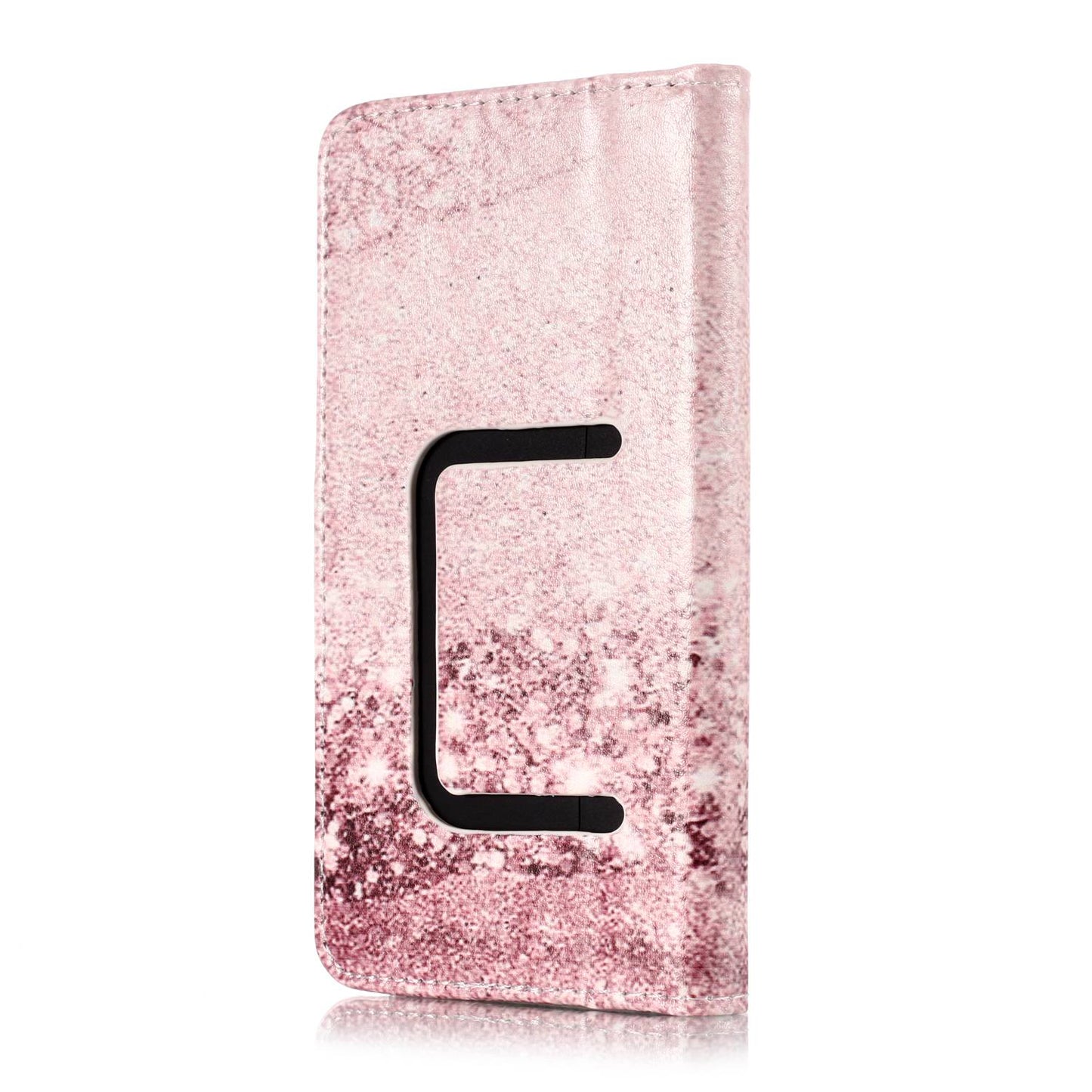 Glittery Sequins - Universal Pattern Printing Leather Wallet Mobile Phone Case for iPhone 8/LG K3 (2017)