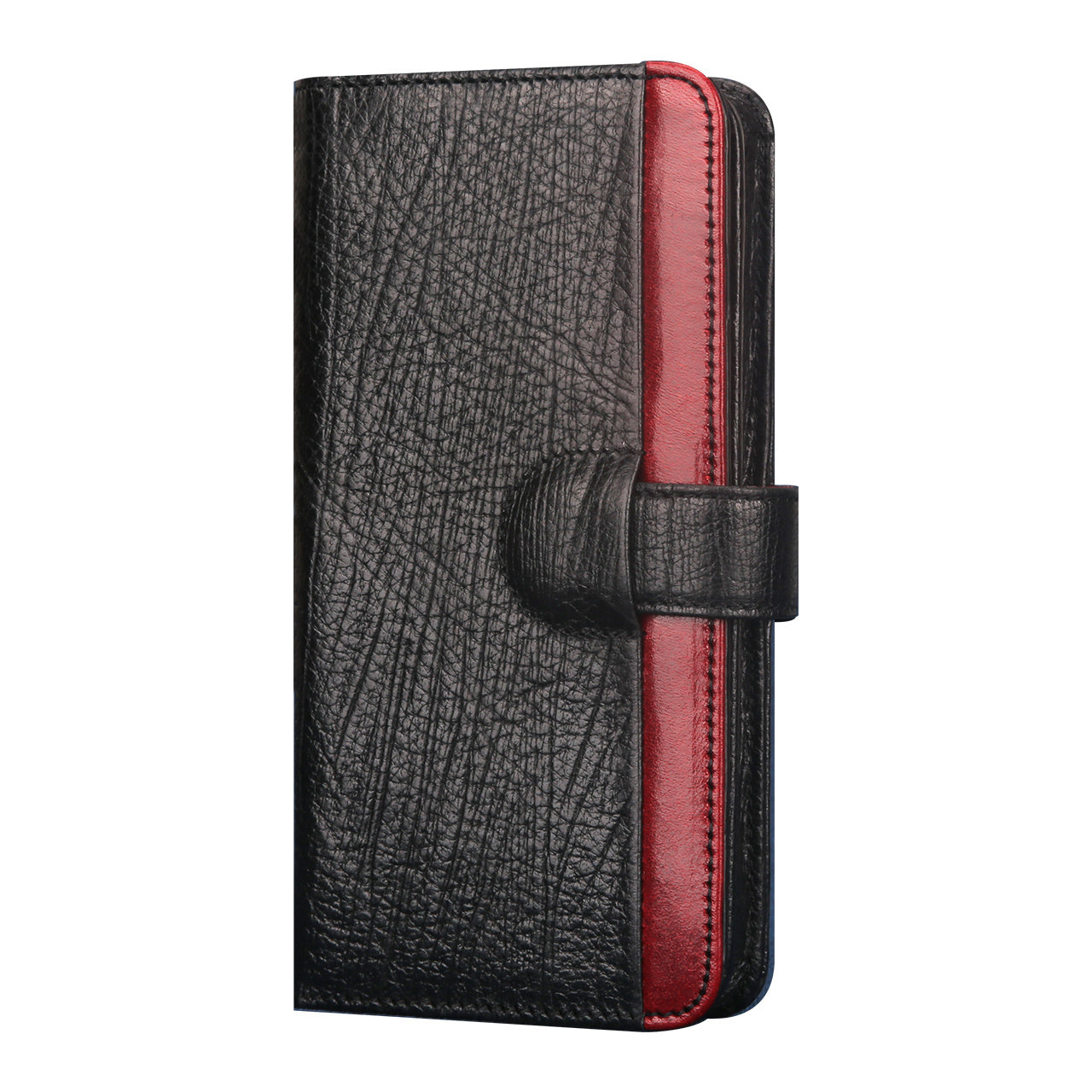 UKF-L04 4.7 inch Universal Genuine Leather Wallet Phone Case for iPhone 8 / 7 / 6s / 6 Etc. - Black