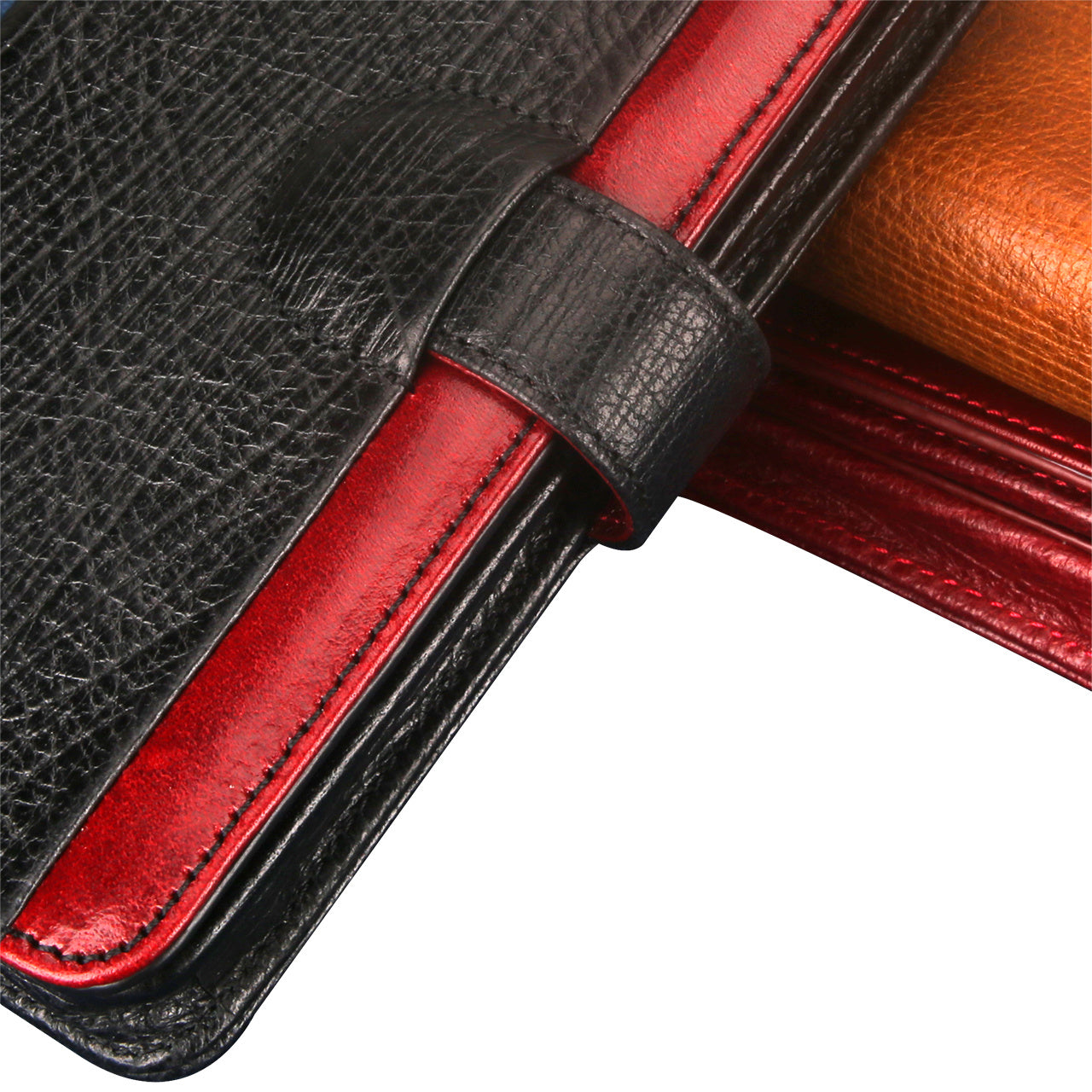 UKF-L04 4.7 inch Universal Genuine Leather Wallet Phone Case for iPhone 8 / 7 / 6s / 6 Etc. - Black