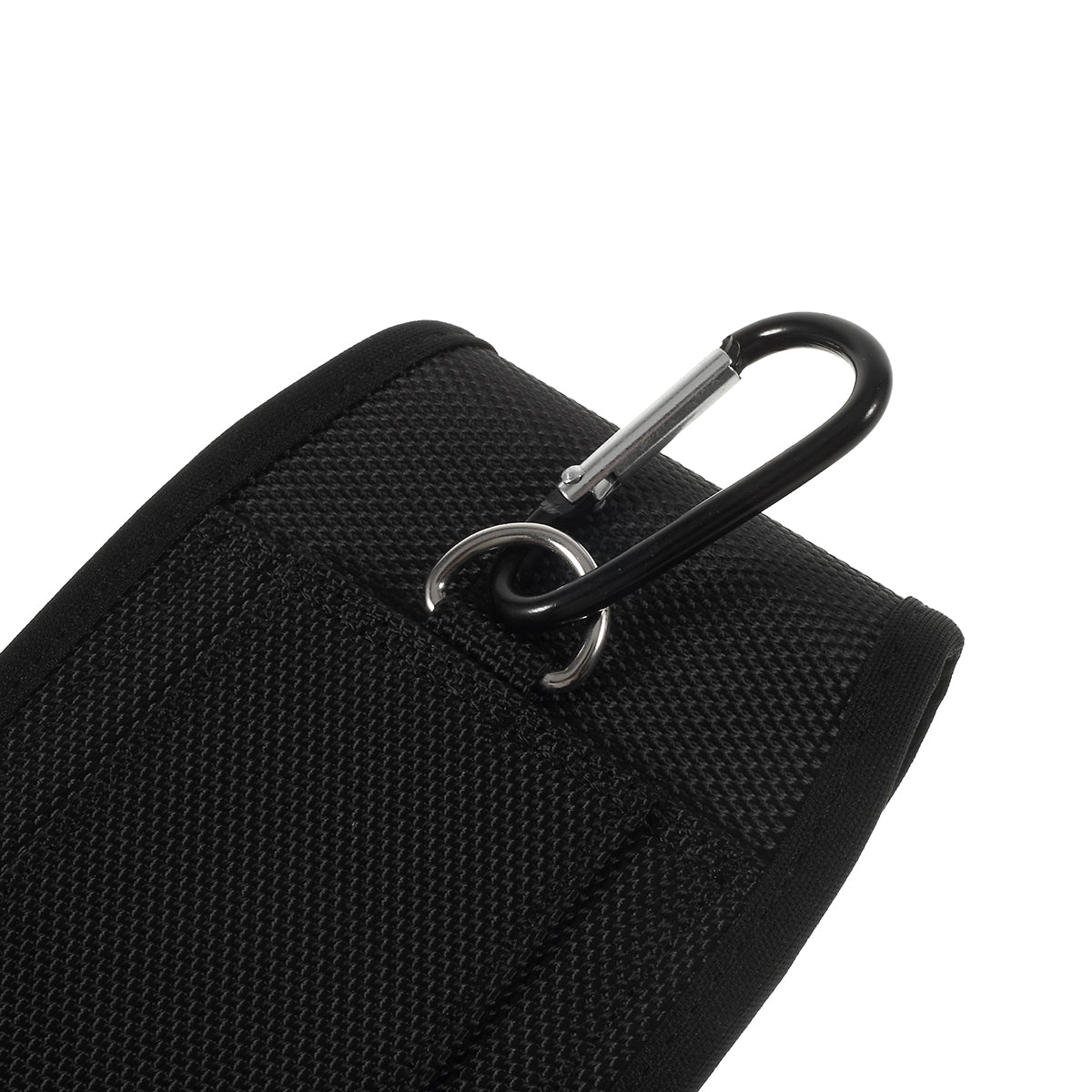 Universal Wear-resistant Oxford Cloth Waist Bag Phone Pouch with Hook for iPhone 8 / 7 / SE (2020) / SE (2022) / 6s Etc - Black