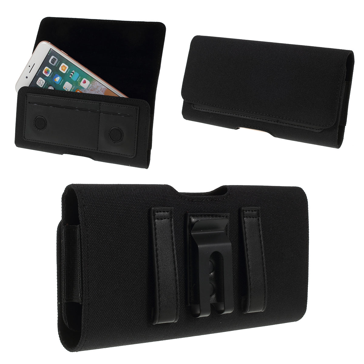5.2-inches Waist Leather Phone Case
